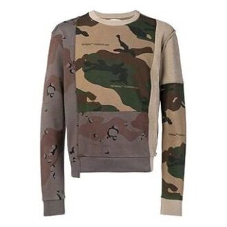 Pulover din bumbac cu imprimeu SS19 pentru bărbați, camuflaj