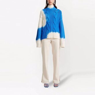 Pulover din lână Off-White „Blue White”