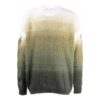 Pulover din lână pentru bărbați Off-White, cu guler rotund, mâneci lungi, efect de gradient, croială lejeră, multicolor
