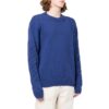 Pulover din lână pentru bărbați Off-White FW22 cu guler rotund, mâneci lungi și model geometric intarsiat, albastru