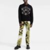 Pulover din lână tricotat Off-White pentru bărbați FW21 cu model 3D cu săgeți, croială largă, negru