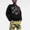 Pulover din lână tricotat Off-White pentru bărbați FW21 cu model 3D cu săgeți, croială largă, negru