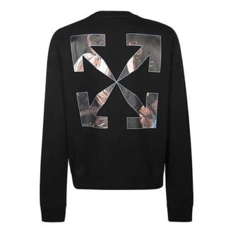 Pulover FW20 Caravaggio cu imprimeu înger pentru bărbați, negru