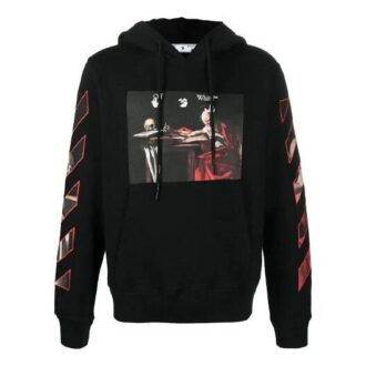 Pulover FW21 cu imprimeu logo, versiune standard, negru