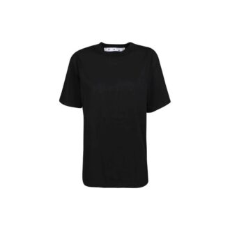 Pulover Off-White cu guler rotund, pantaloni scurți, croială slim fit, model cu săgeți, negru