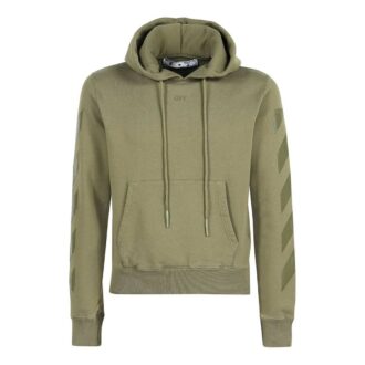 Pulover Off-White pentru bărbați cu imprimeu logo, verde