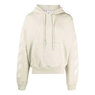Pulover Off-White pentru bărbați FW21 Arrow, croială largă, bej
