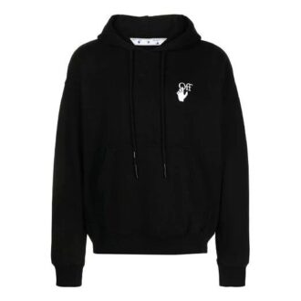 Pulover Off-White pentru bărbați FW21 cu model logo, lejer, negru Pulover Off-White pentru bărbați FW21 cu model logo, lejer, negru