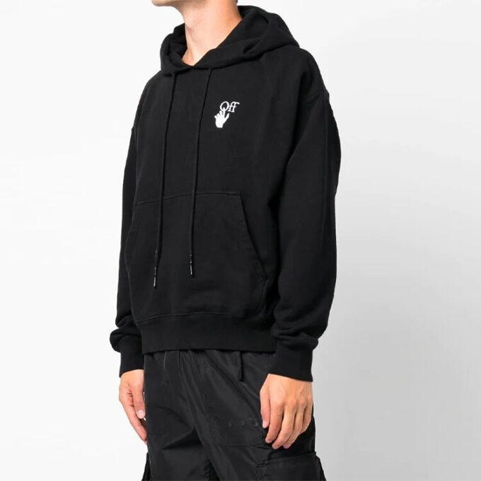 Pulover Off-White pentru bărbați FW21 cu model logo, lejer, negru