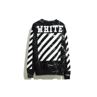 Pulover Off-White pentru bărbați, model Marble, negru Pulover Off-White pentru bărbați, model Marble, negru