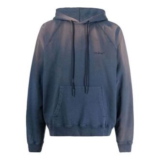 Pulover Off-White pentru bărbați SS22 cu mâneci raglan în degrade, albastru Pulover Off-White pentru bărbați SS22 cu mâneci raglan în degrade, albastru