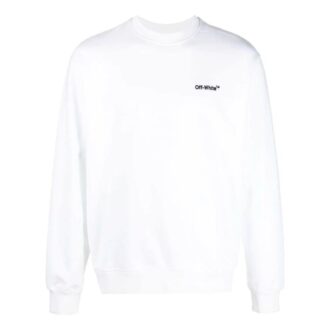 Pulover Off-White pentru bărbați SS22, culoare solidă, guler rotund, mâneci lungi, alb Pulover Off-White pentru bărbați SS22, culoare solidă, guler rotund, mâneci lungi, alb