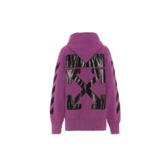 Pulover Off-White x Champion cu logo, violet