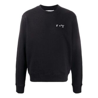 Pulover slim fit cu guler rotund și logo pentru bărbați