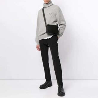 Pulover unisex SS21 cu logo brodat, gri