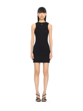Rochie cu nervuri OW X Swarovski