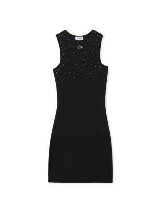 Rochie cu nervuri OW X Swarovski