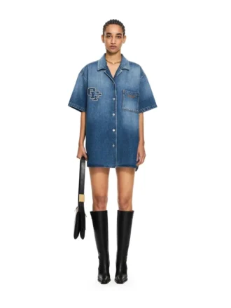 Rochie din denim Royal Patch