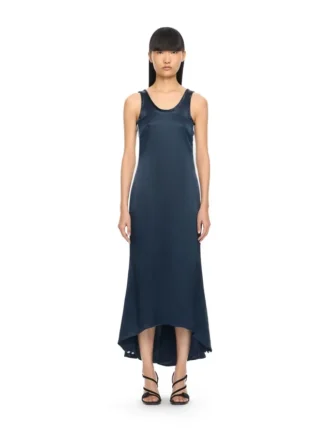 Rochie midi din satin fără spate