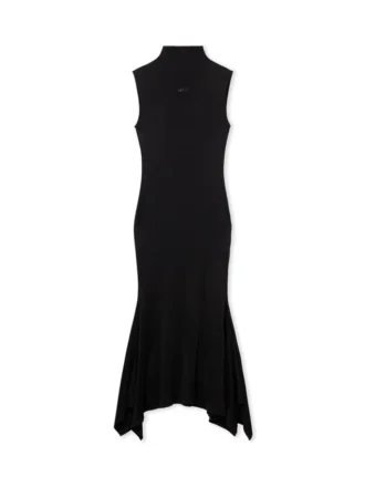 Rochie midi fluidă fără mâneci