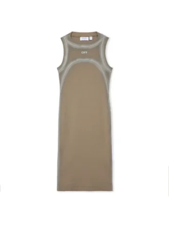 Rochie rotundă cu nervuri Spray Off Stamp