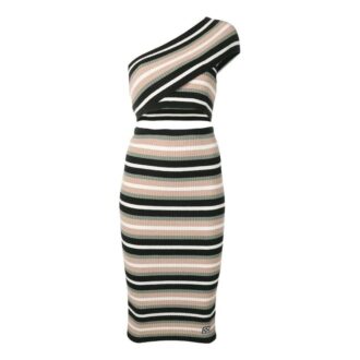 Rochie tricotată încrucișată Off-White „Multi-Color”