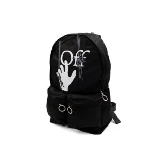 Rucsac școlar negru cu logo, imprimeu cu litere de graffiti, fermoar și buzunare multiple