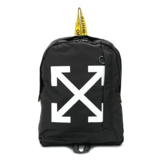 Rucsac cu imprimeu Diagonal Arrow Negru