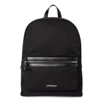 Rucsac cu imprimeu logo rotund „Negru”