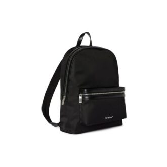 Rucsac cu imprimeu logo rotund „Negru”
