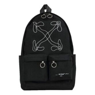 Rucsac cu săgeți abstracte „Negru/Alb”
