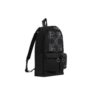 Rucsac cu săgeți abstracte „Negru/Alb”