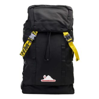 Rucsac negru cu logo de modă