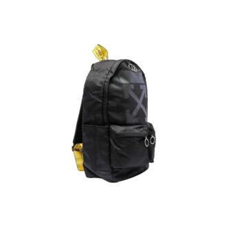 Rucsac Off-White pentru bărbați, cu imprimeu logo, negru