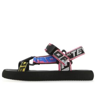 Sandale Trek cu curea cu logo Off-White „Black Multi-Color”