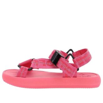 Sandale Trek din nailon Off-White roz