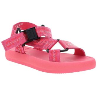 Sandale Trek din nailon Off-White roz