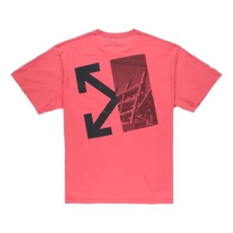 Splitted Arrows Tricou larg cu mâneci scurte, roșu