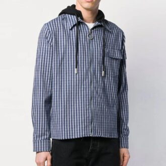 SS19 Fleece cu fermoar în diagonală pentru bărbați, albastru
