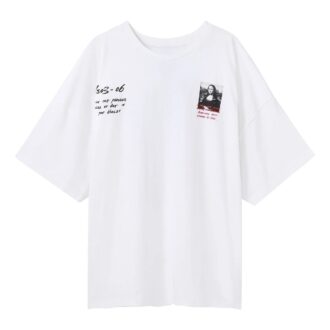 SS19 Imprimeu cu logo Mona Lisa Oversize