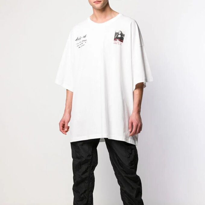 SS19 Imprimeu cu logo Mona Lisa Oversize
