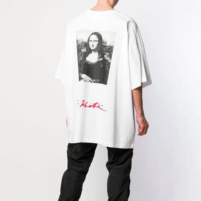 SS19 Imprimeu cu logo Mona Lisa Oversize