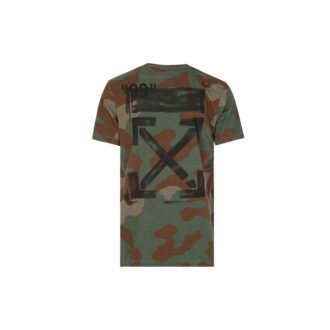 SS19 Pantaloni Scurți din bumbac cu mânecă scurtă, model camuflaj
