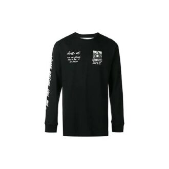 SS19 Tricou cu mânecă lungă pentru bărbați cu logo Mona Lisa
