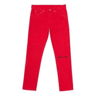 SS20 Anul Nou Lunar Bărbați Țesături mixte Stil urban Bumbac simplu Logo Blugi slim-fit
