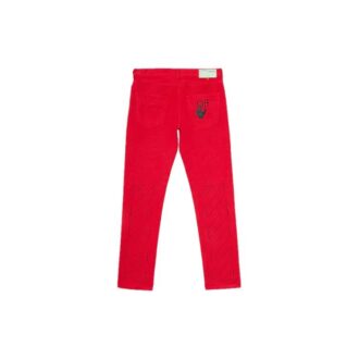 SS20 Anul Nou Lunar Bărbați Țesături mixte Stil urban Bumbac simplu Logo Blugi slim-fit