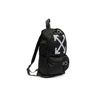 SS20 Rucsac Airport Tape Negru Rucsac cu imprimeu săgeți Negru