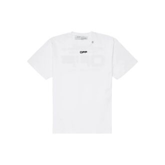 SS20 Tricou alb cu mâneci scurte și linie ondulată, oversize în stil de Pantaloni Scurți