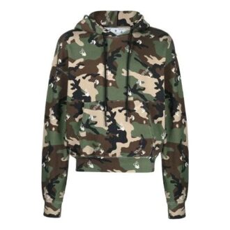 SS21 Camuflaj Imprimare integrală Croială largă Verde