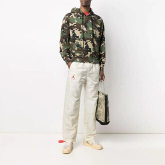 SS21 Camuflaj Imprimare integrală Croială largă Verde